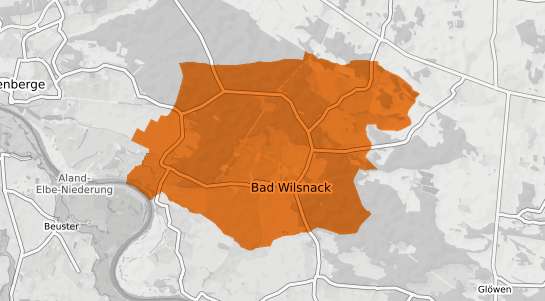 Mietspiegelkarte Bad Wilsnack